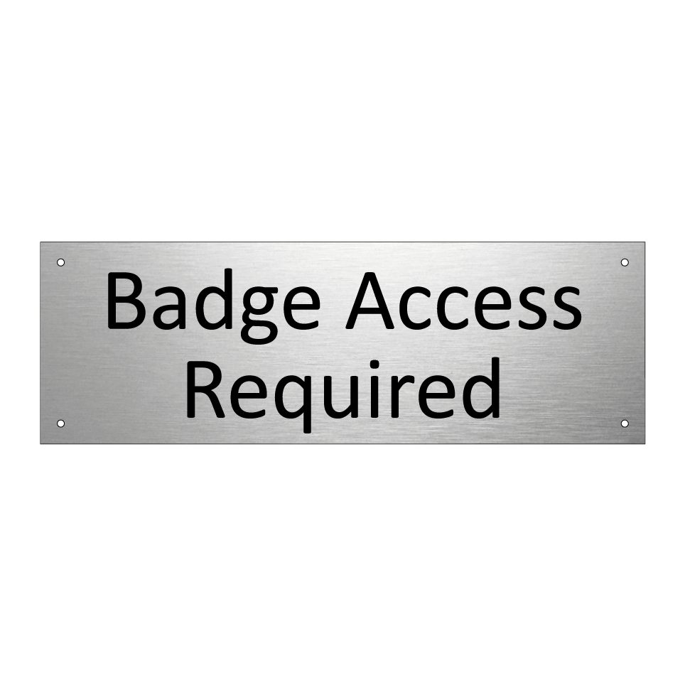 Badge Access Required