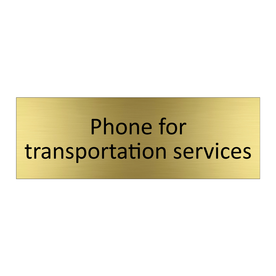 Phone for transportation services