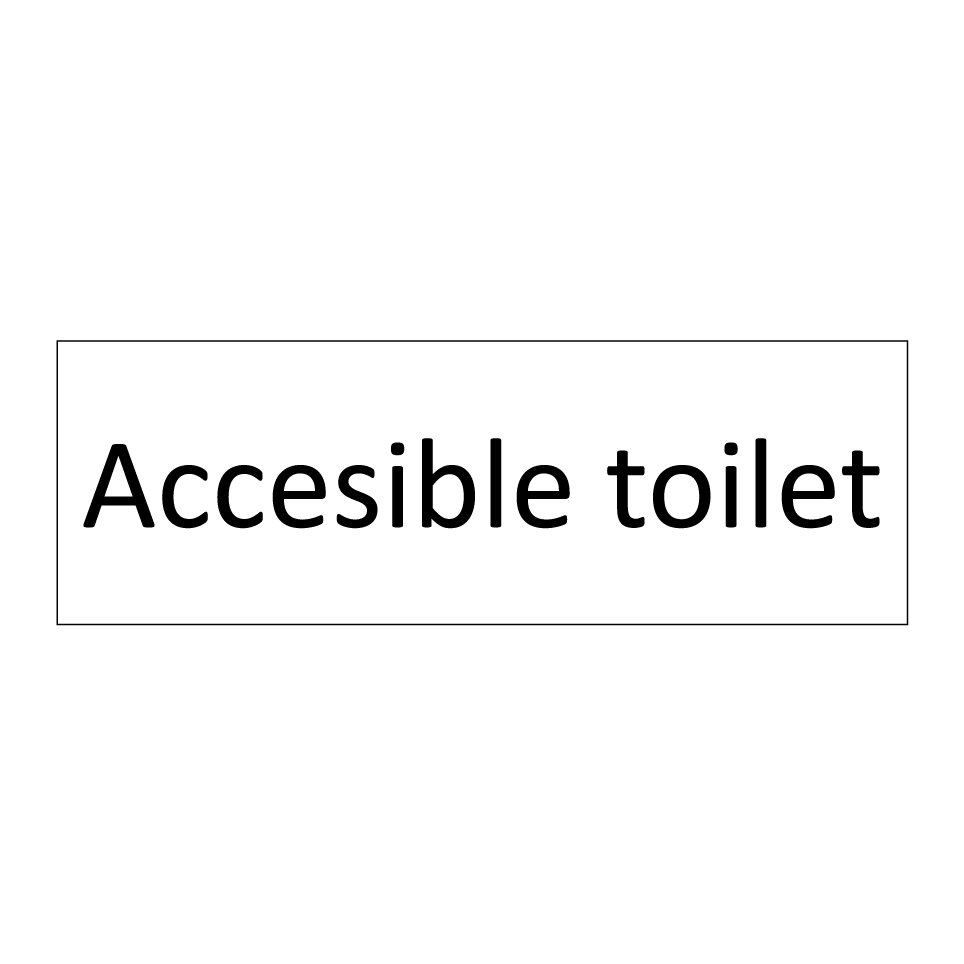 Accesible toilet