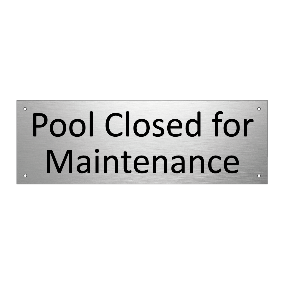 Pool Closed for Maintenance