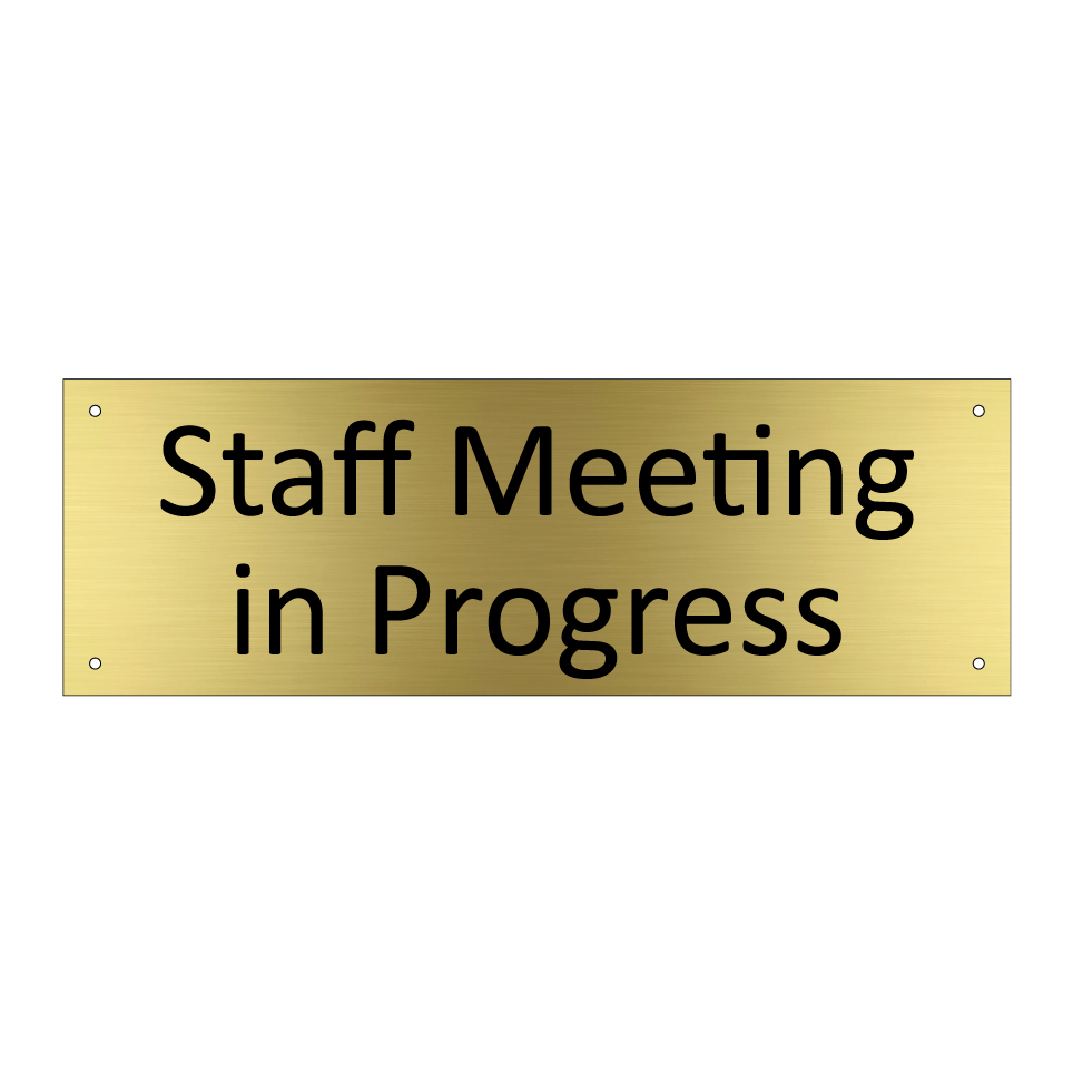 Staff Meeting in Progress