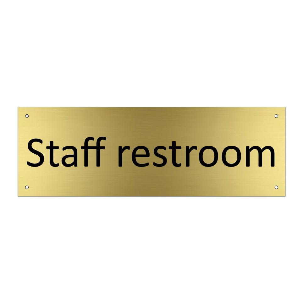 Staff restroom