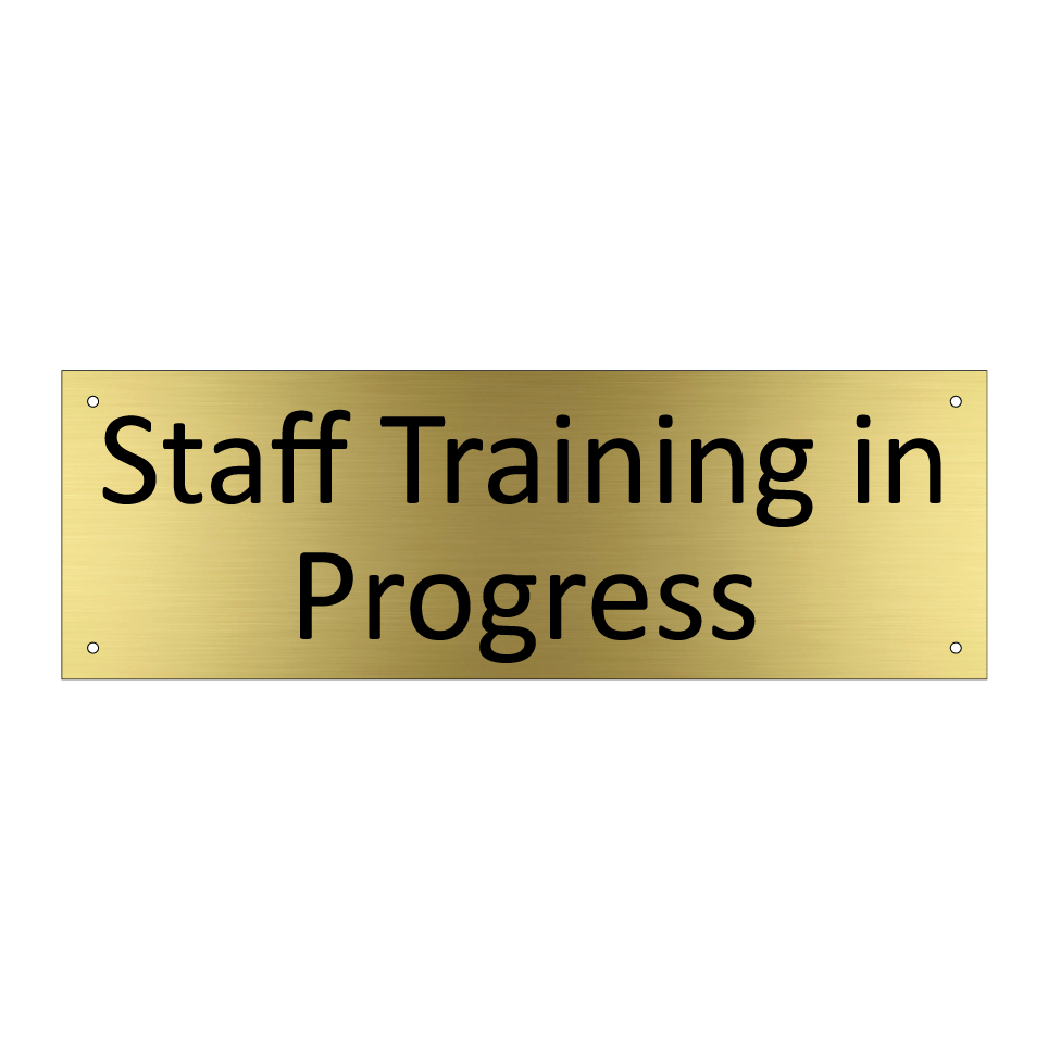 Staff Training in Progress