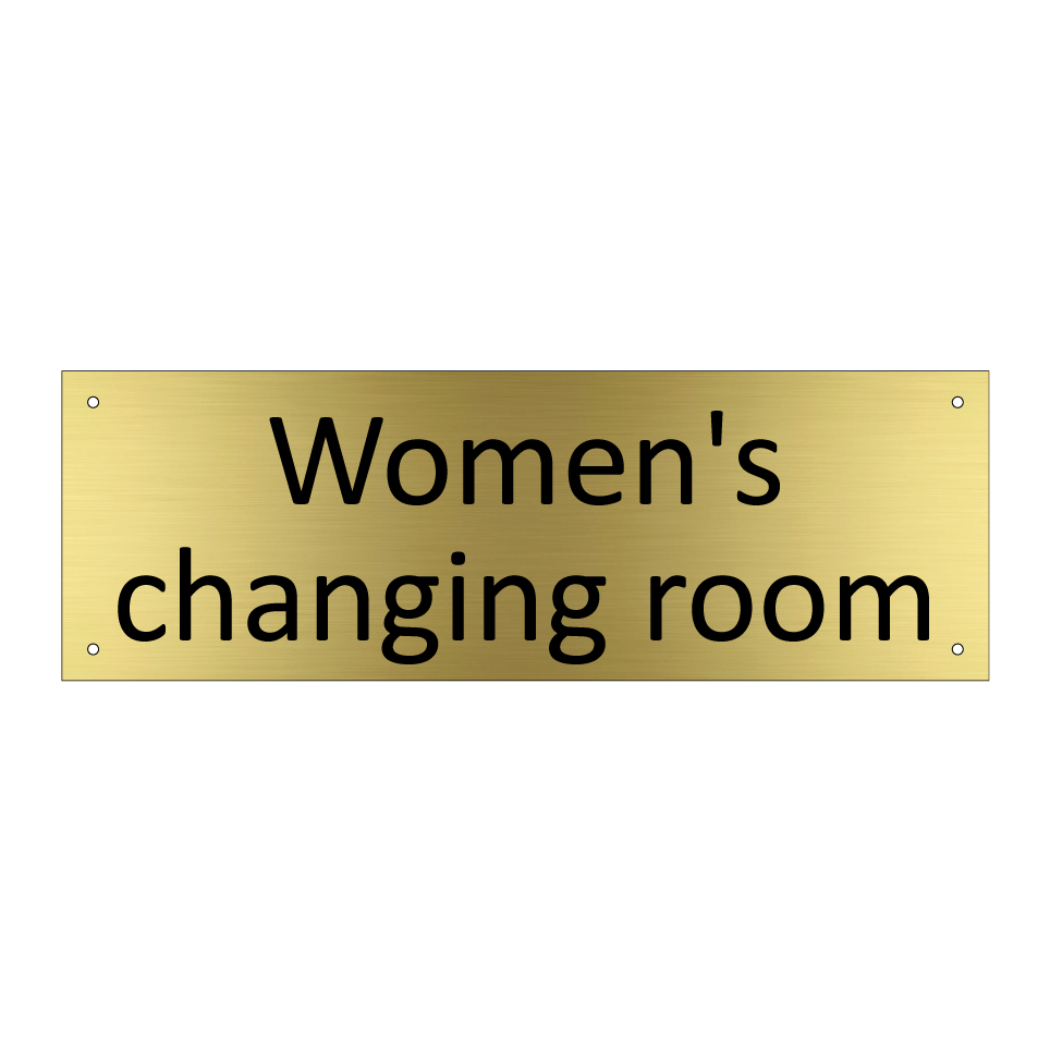 Women's changing room