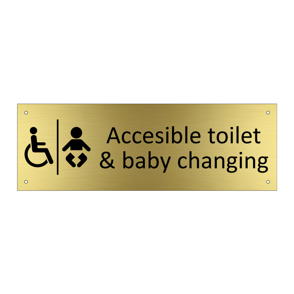 Accesible toilet & baby changing