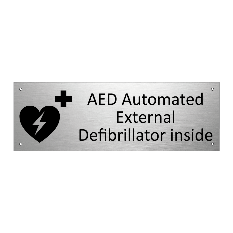 AED Automated External Defibrillator inside