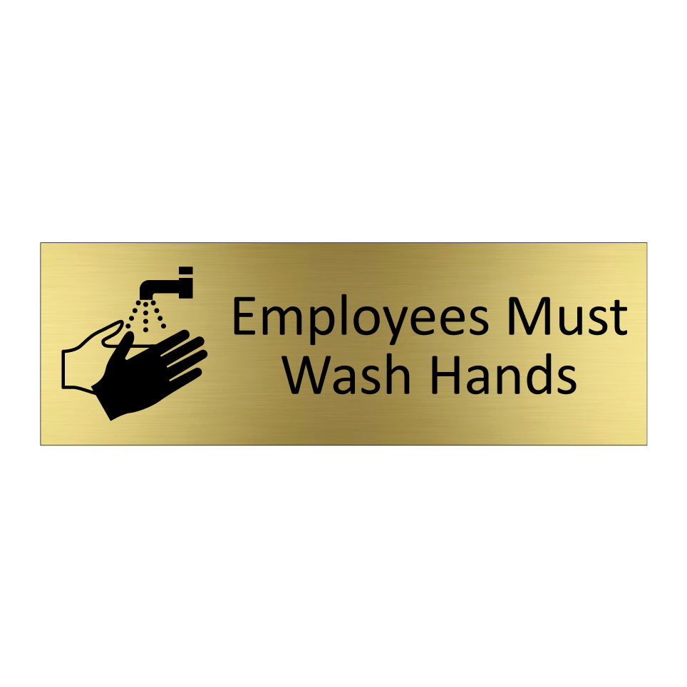 Employees Must Wash Hands