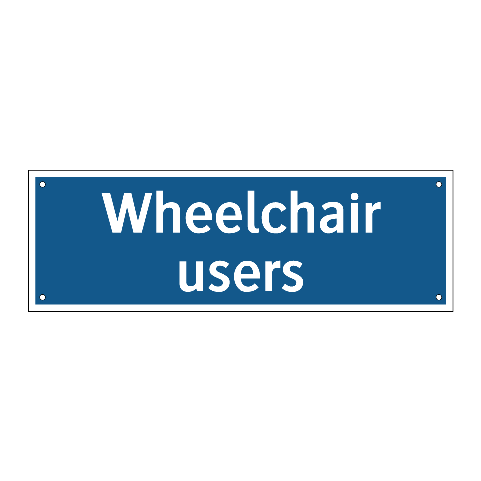 Wheelchair users