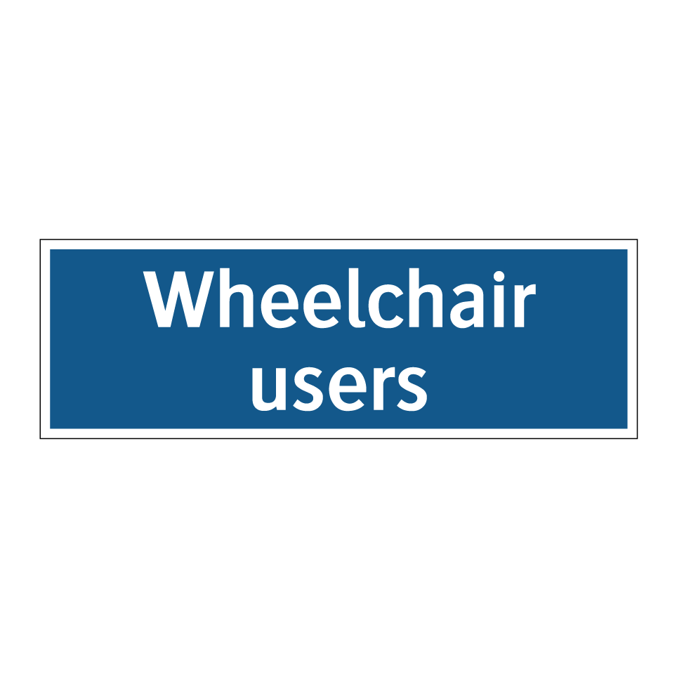 Wheelchair users