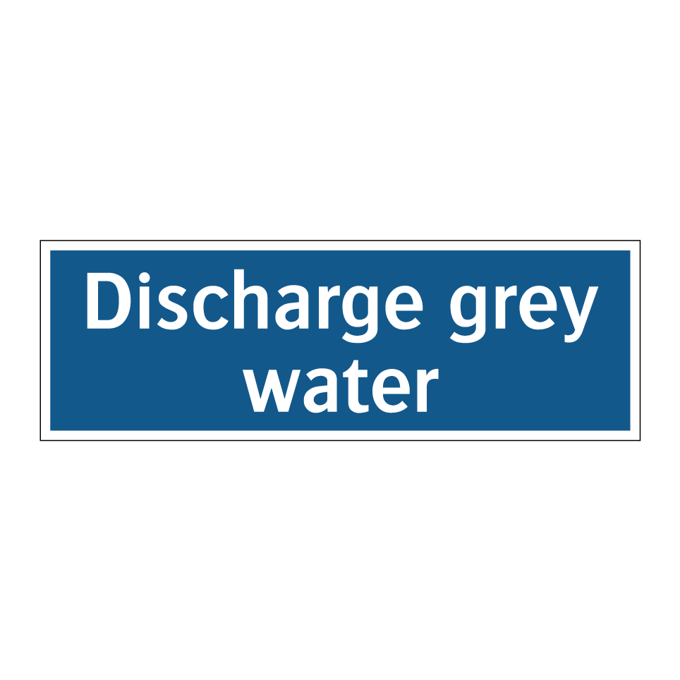 Discharge grey water