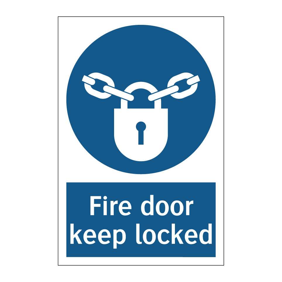Fire door keep locked