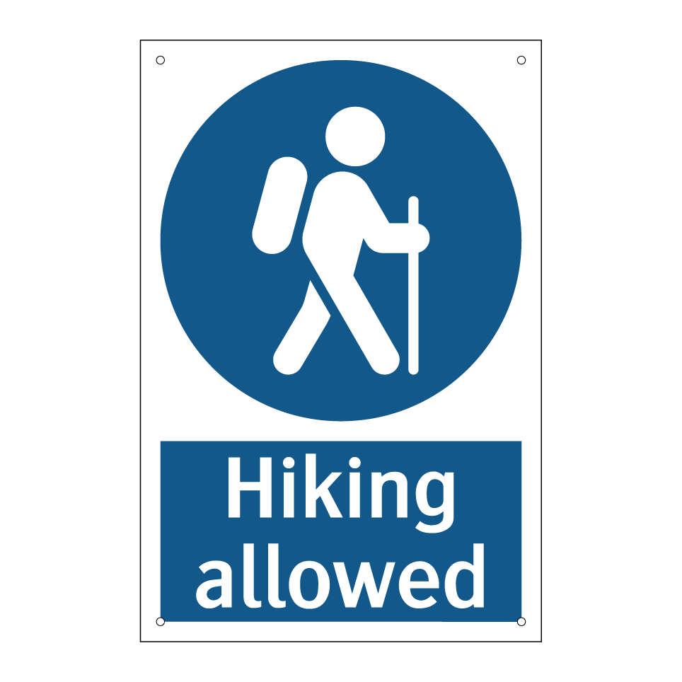 Hiking allowed