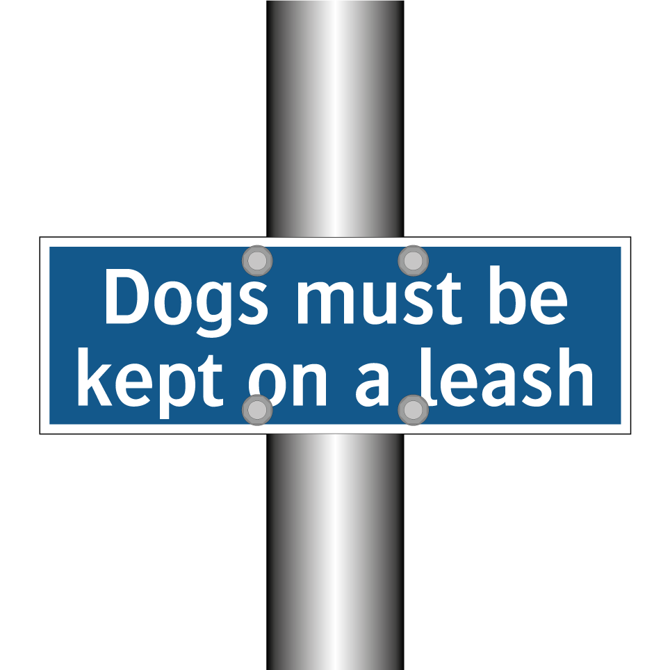 Dogs must be kept on a leash
