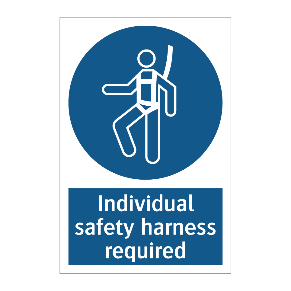 Individual safety harness required