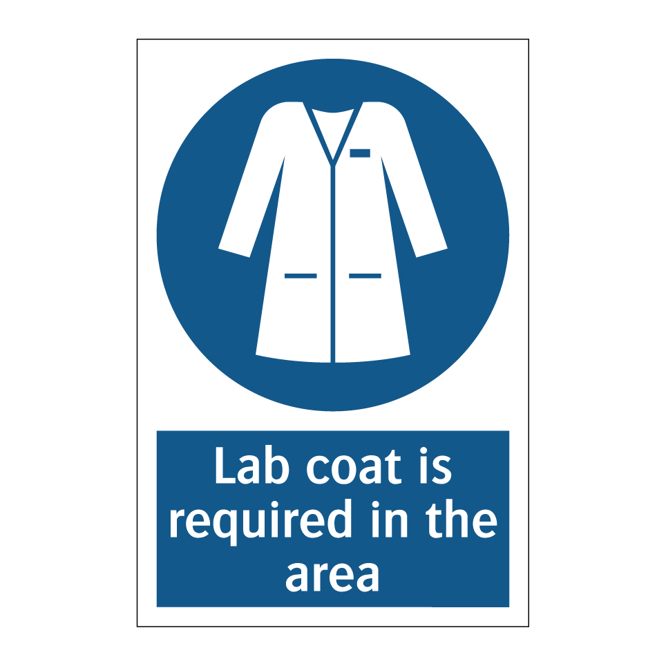Lab coat is required in the area