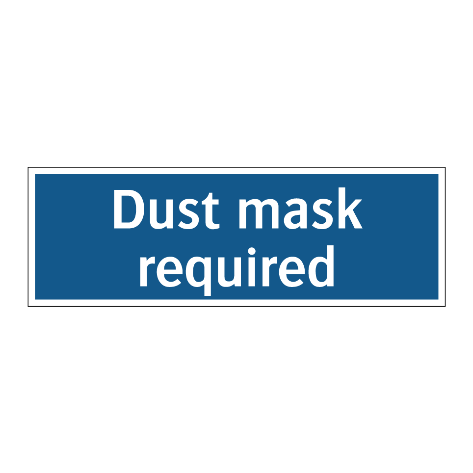 Dust mask required