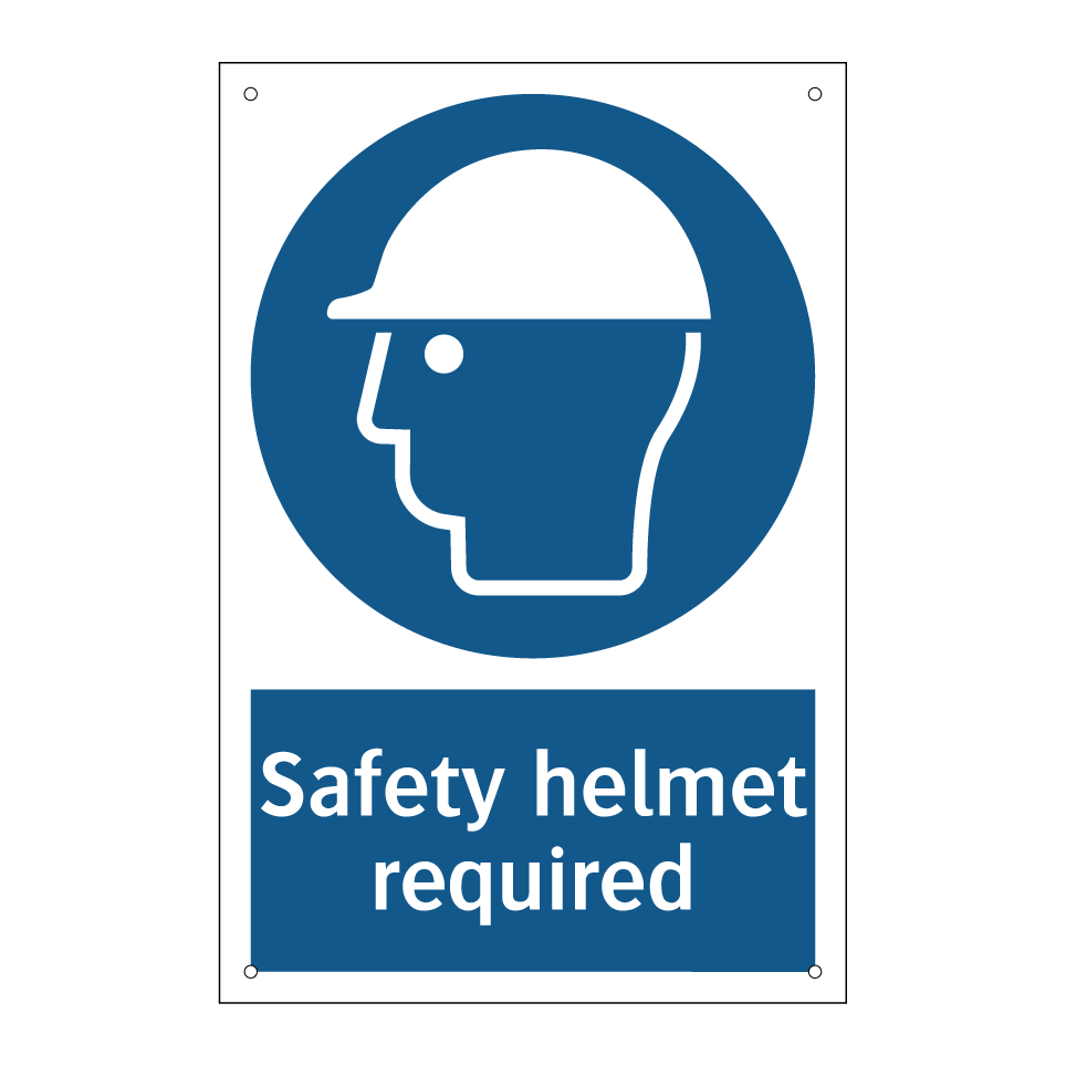 Safety helmet required