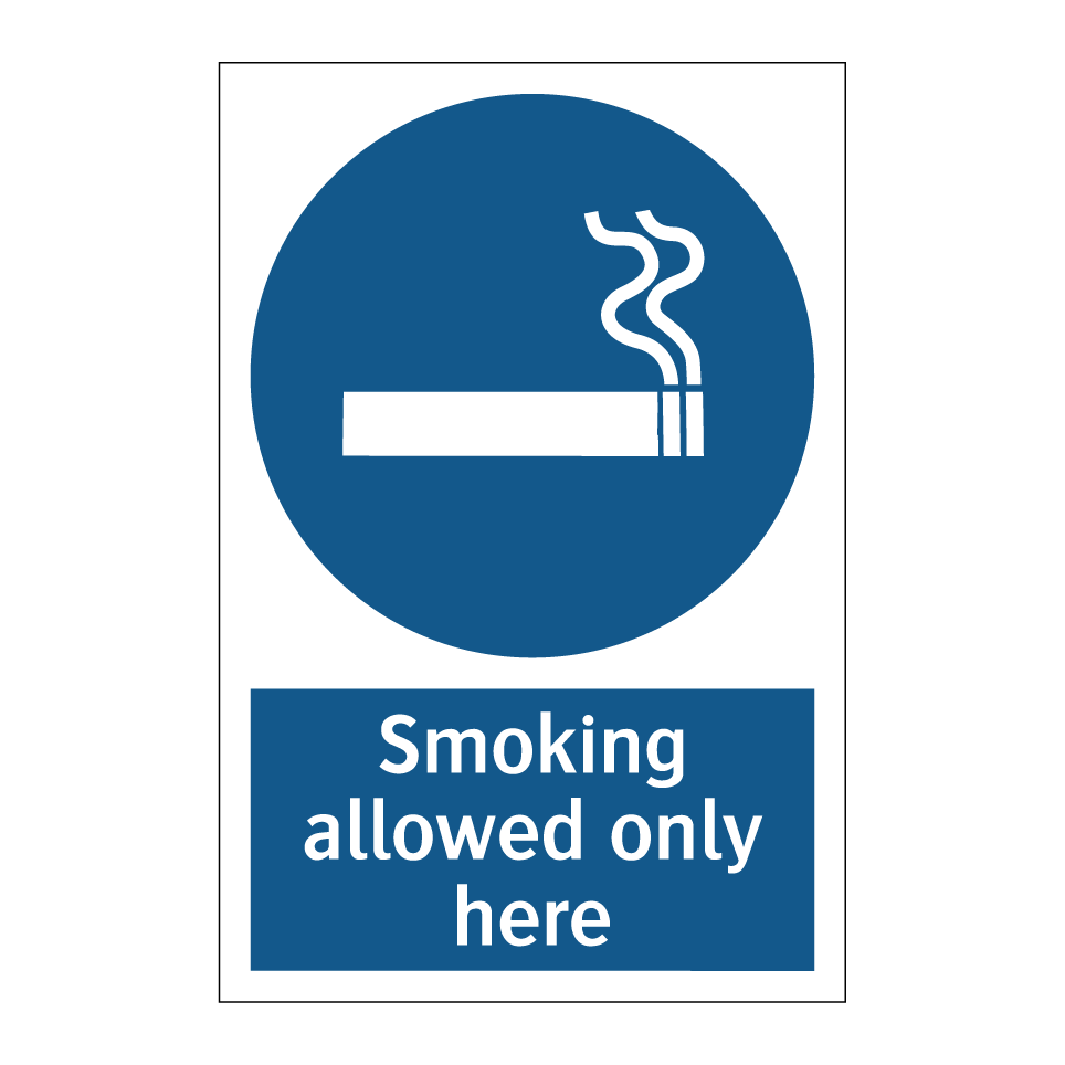 Smoking allowed only here