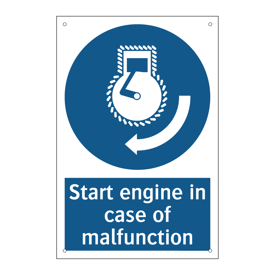Start engine in case of malfunction