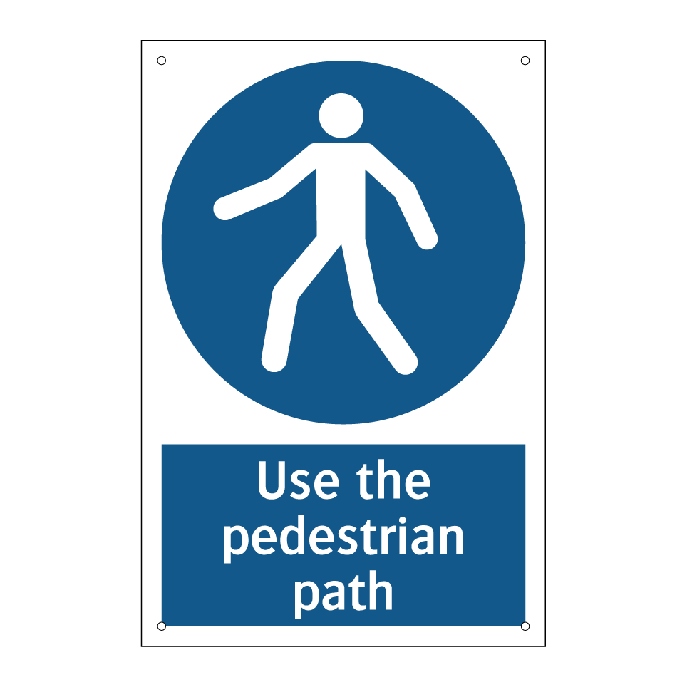 Use the pedestrian path