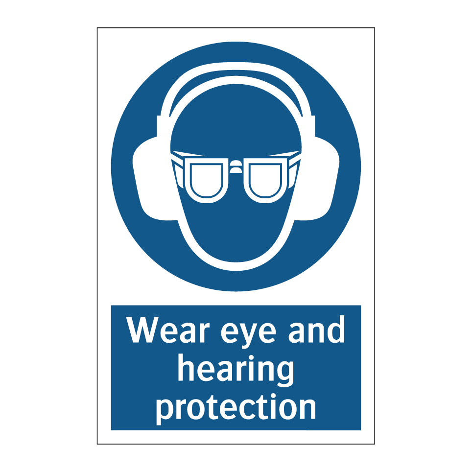 Wear eye and hearing protection