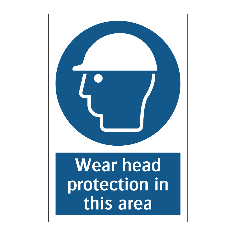 Wear head protection in this area