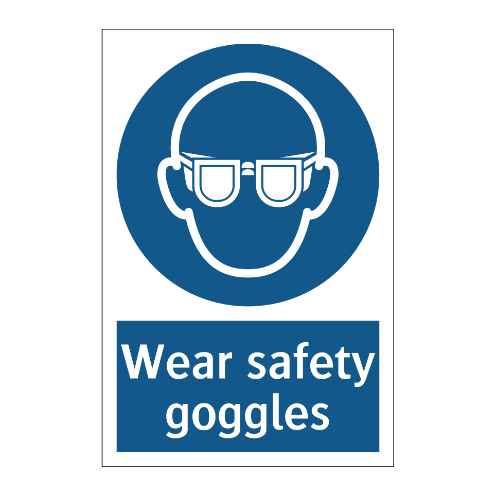 Wear safety goggles