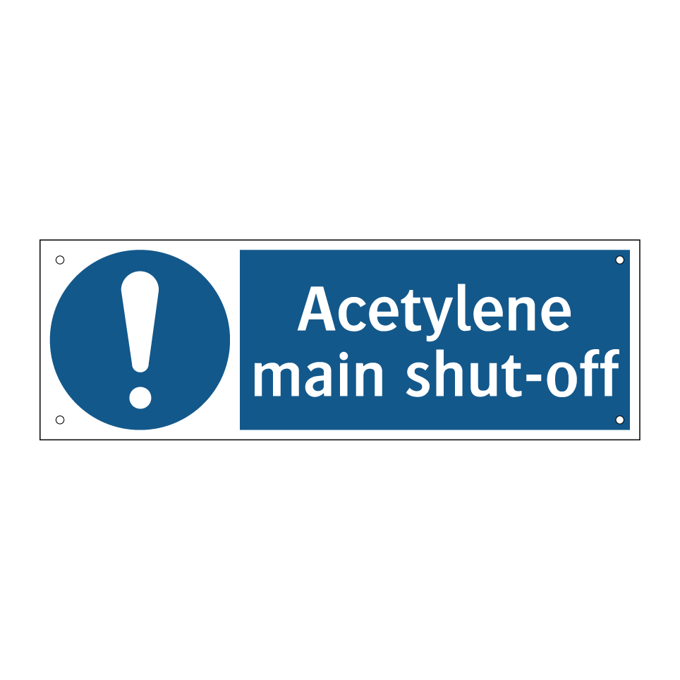 Acetylene main shut-off