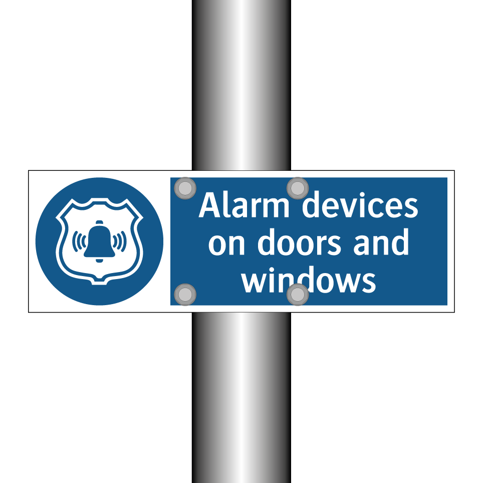 Alarm devices on doors and windows