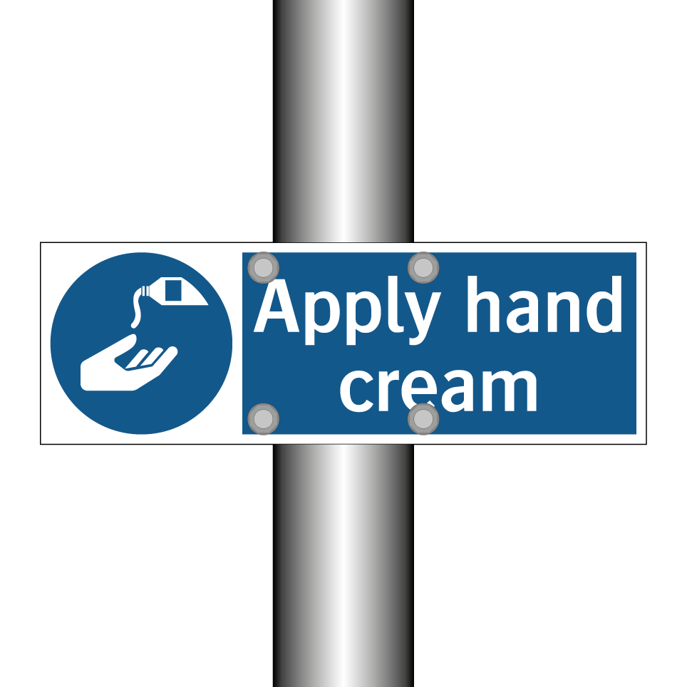 Apply hand cream