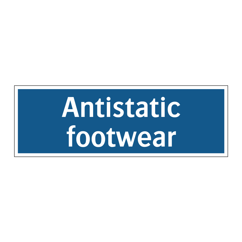 Antistatic footwear