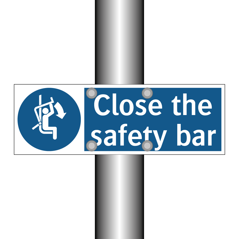 Close the safety bar