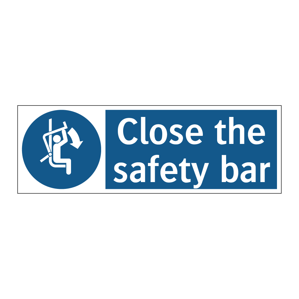 Close the safety bar
