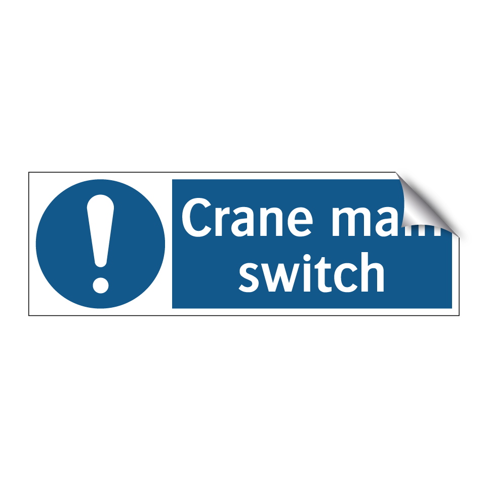 Crane main switch
