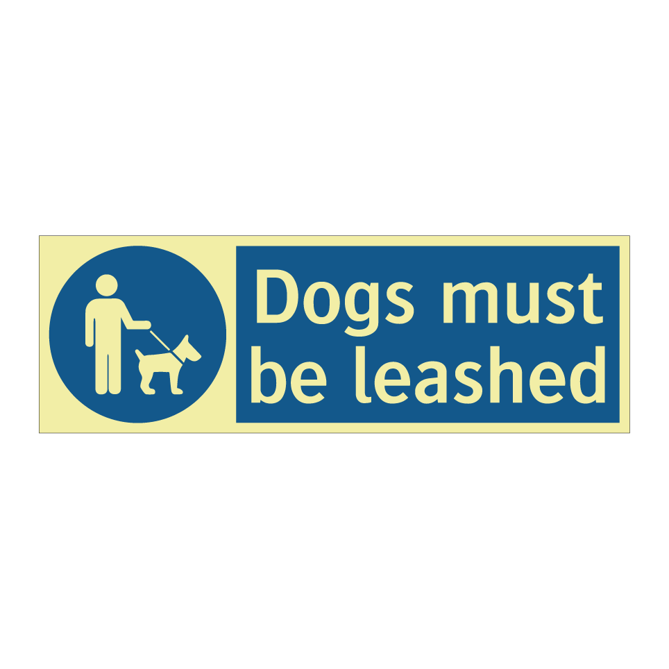 Dogs must be leashed
