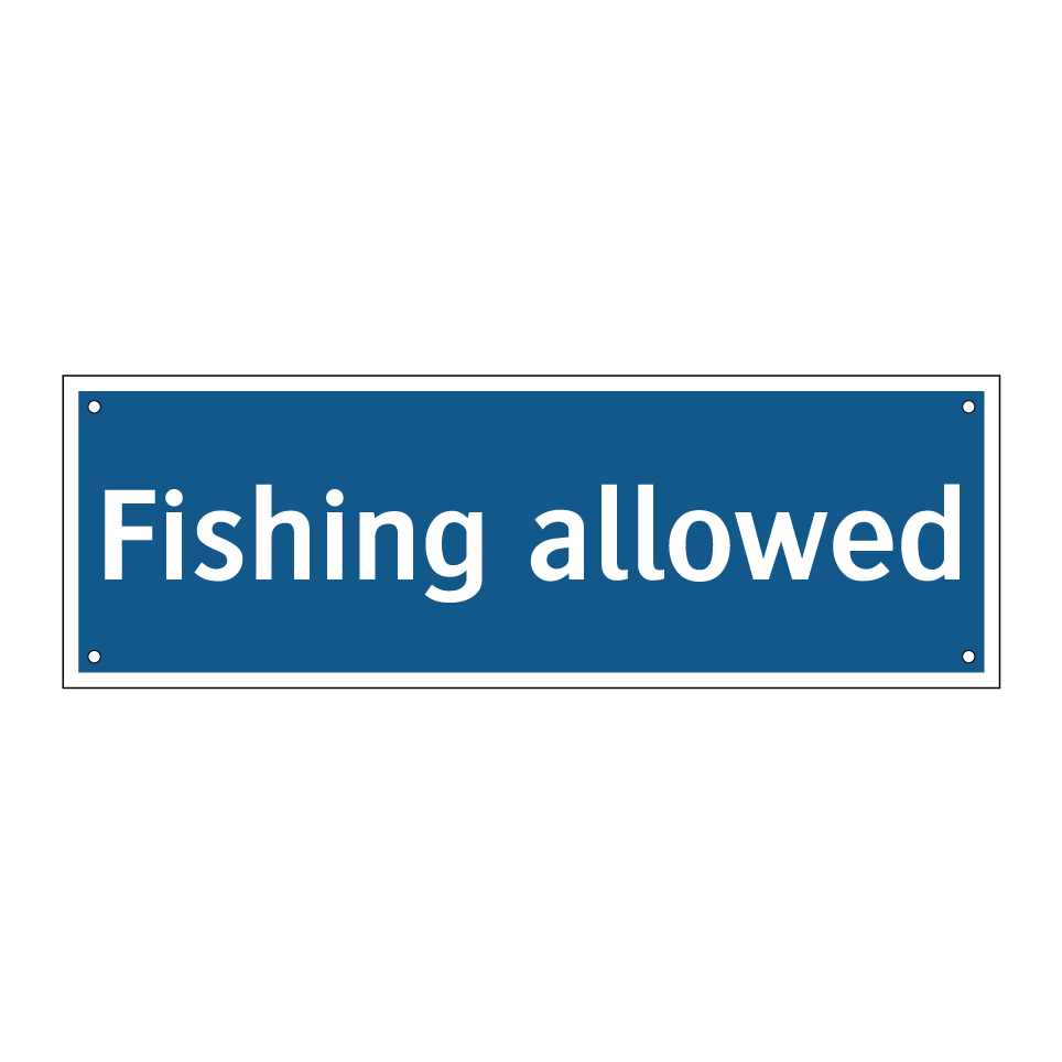 Fishing allowed