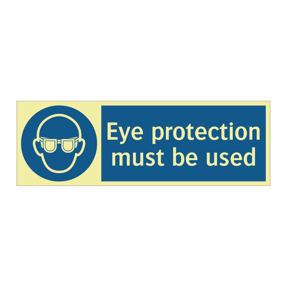Eye protection must be used