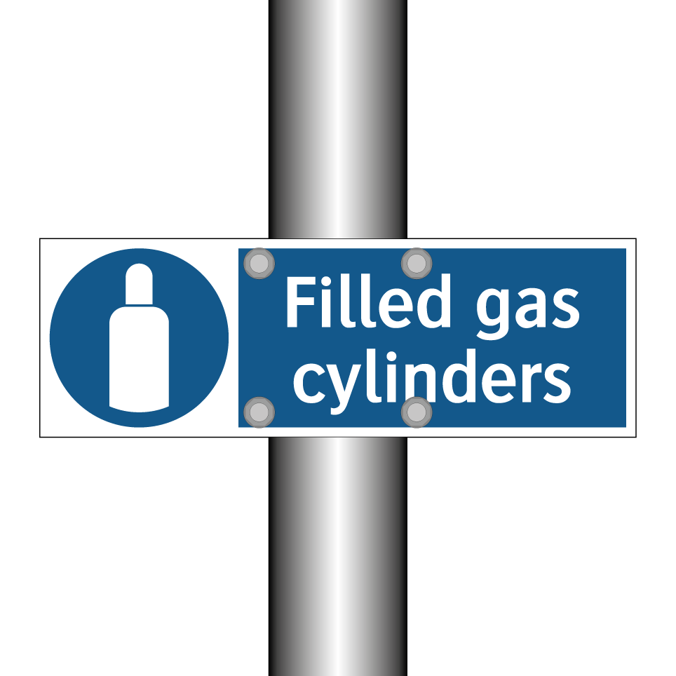 Filled gas cylinders
