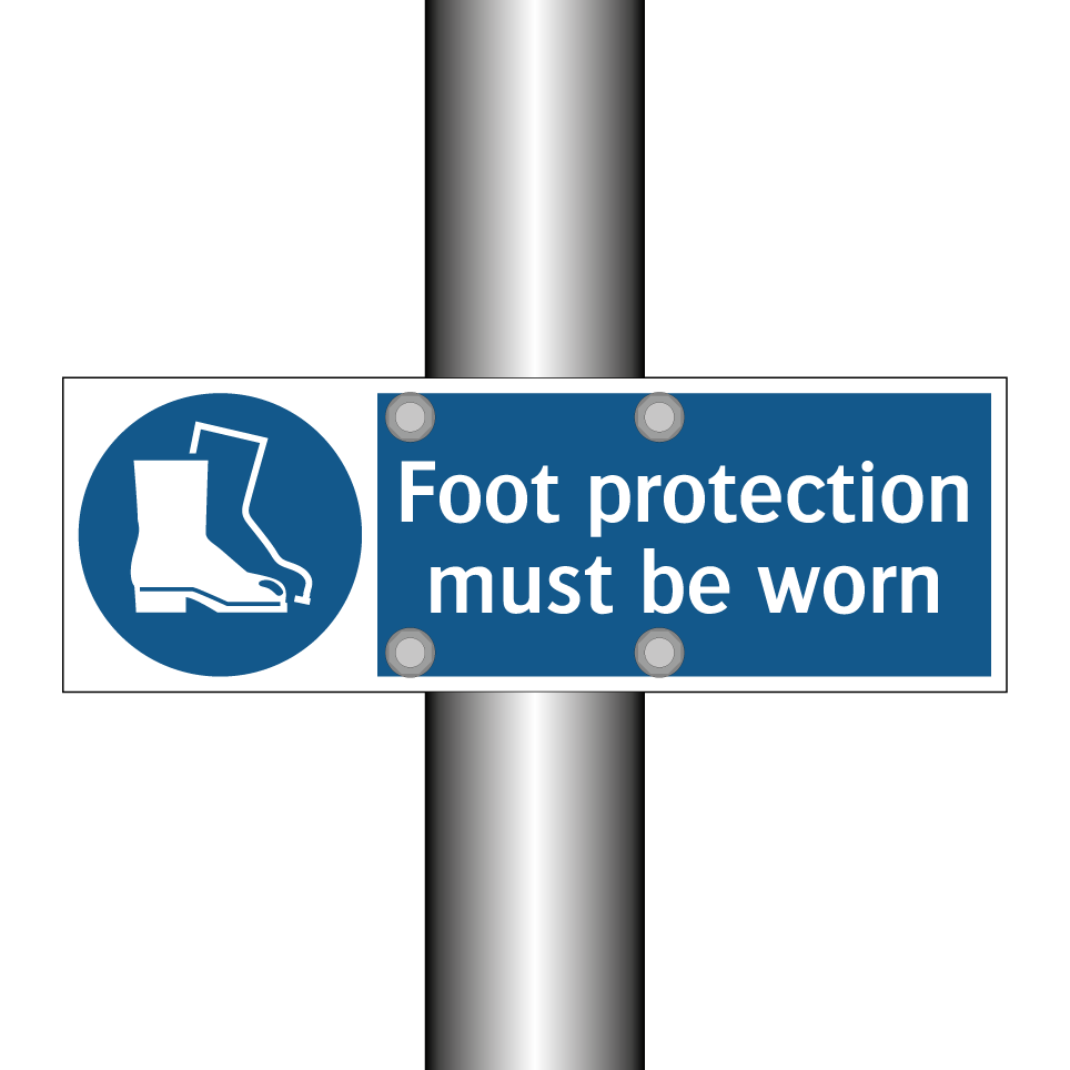Foot protection must be worn
