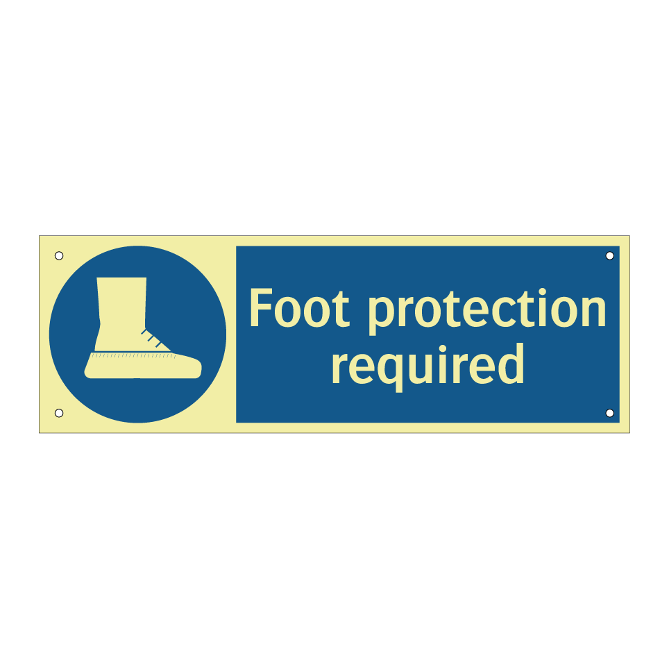 Foot protection required