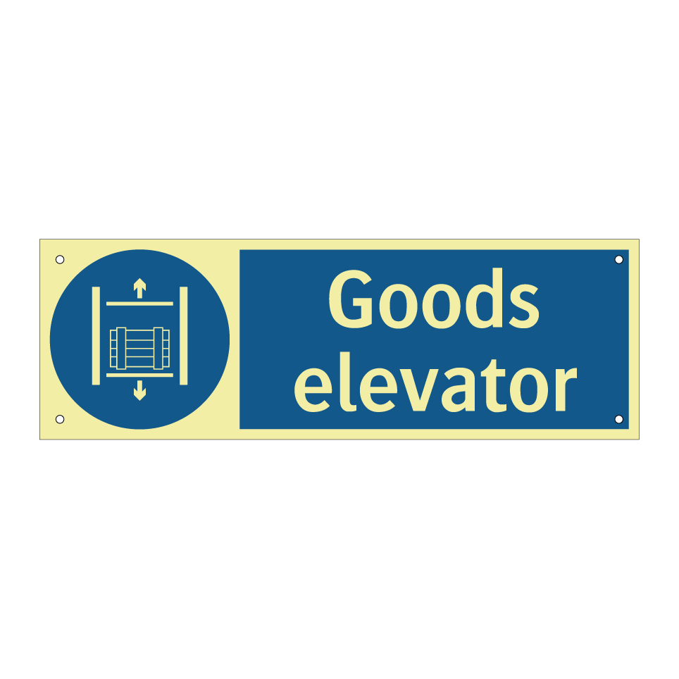 Goods elevator