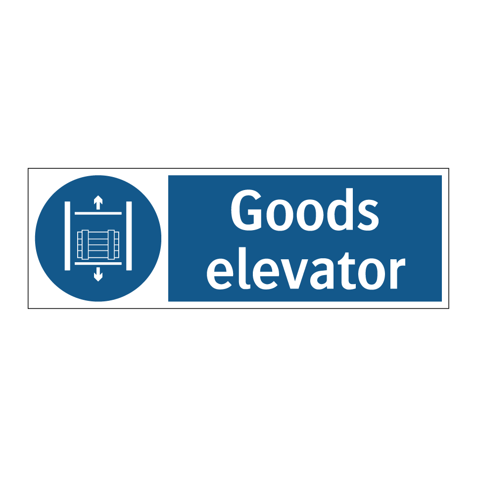 Goods elevator