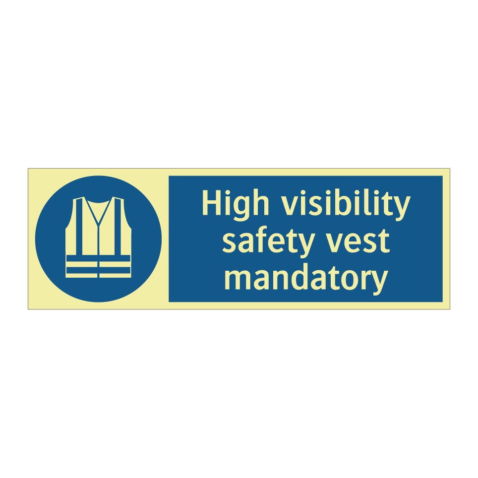 High visibility safety vest mandatory