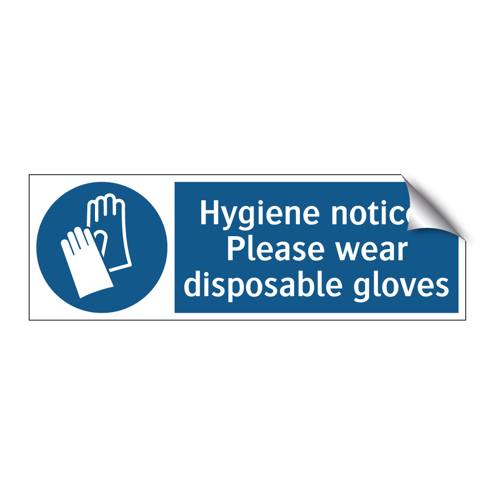 Hygiene notice: Please wear disposable gloves