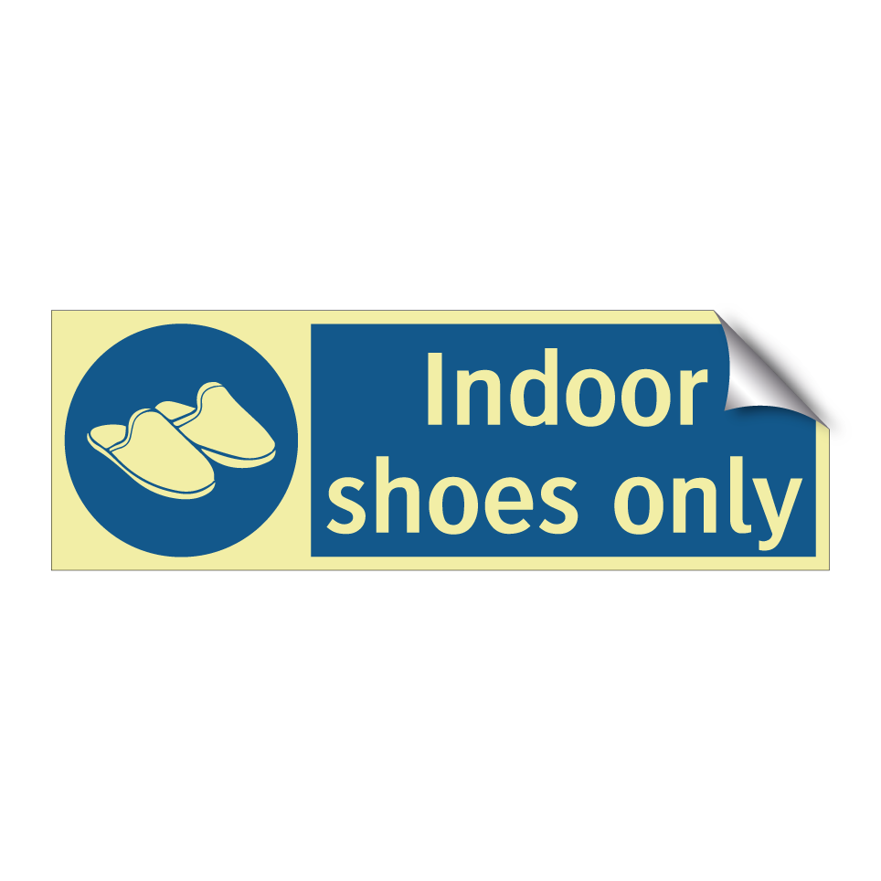 Indoor shoes only