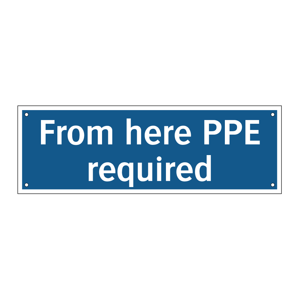 From here PPE required