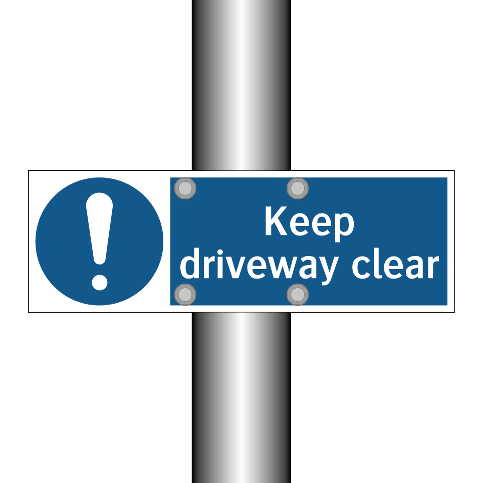 Keep driveway clear