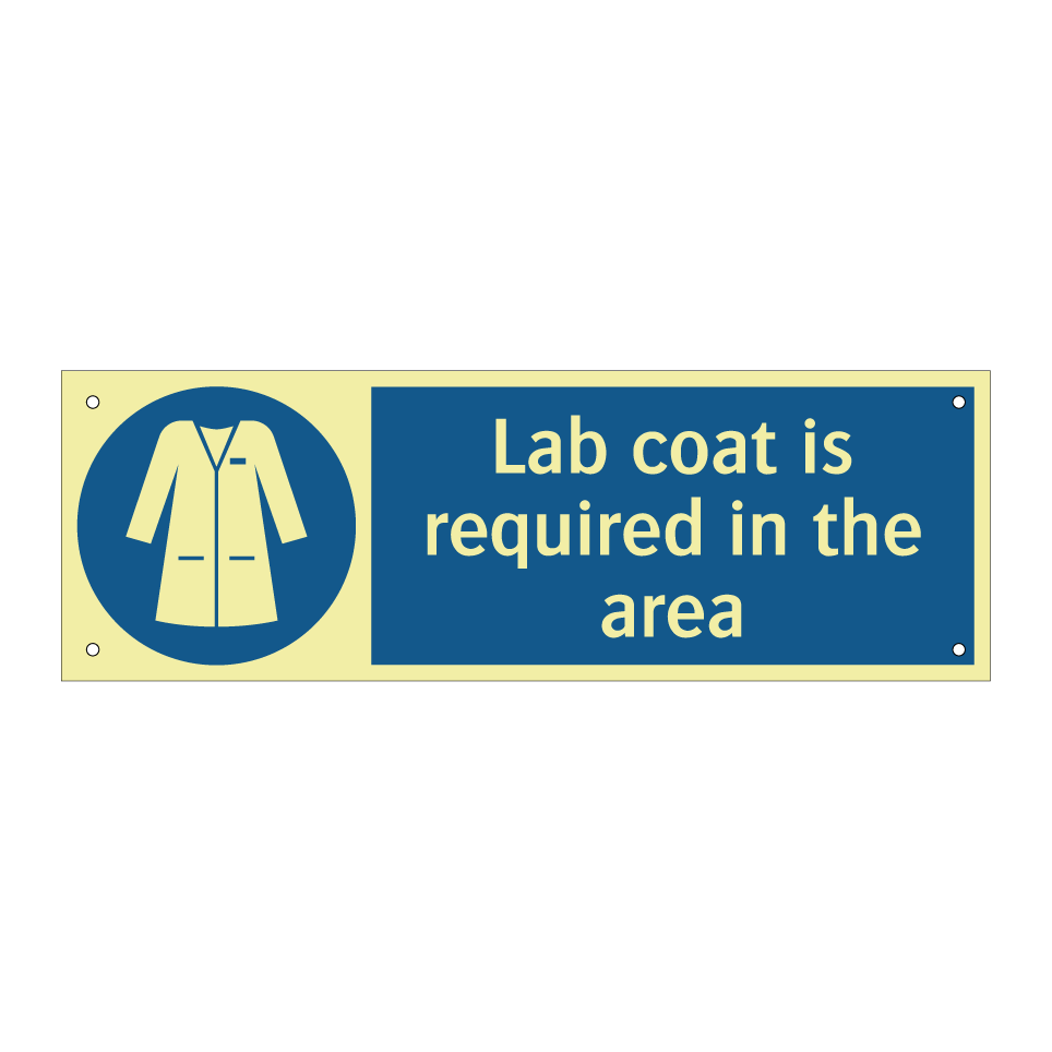 Lab coat is required in the area