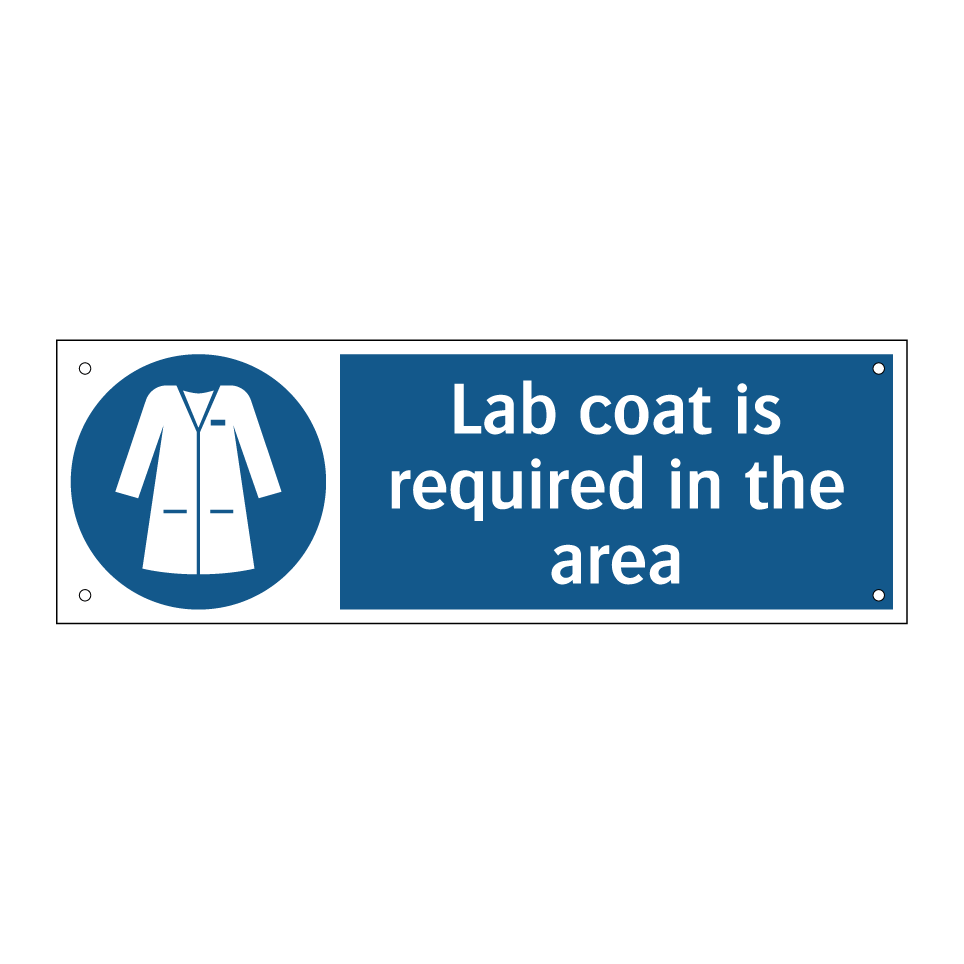 Lab coat is required in the area