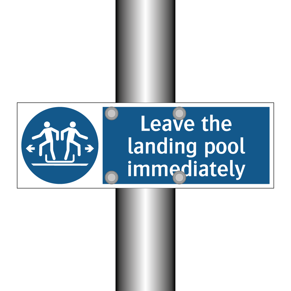Leave the landing pool immediately